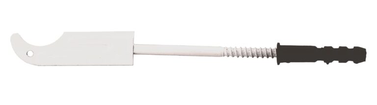 Wspornik do grzejnika aluminiowego z kołkiem - długi 25cm, kołek 14cm DIAMOND