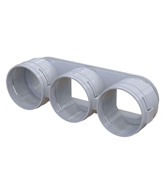 Moduł przyłączeniowy z króćcami 3x75 mm VENTS
