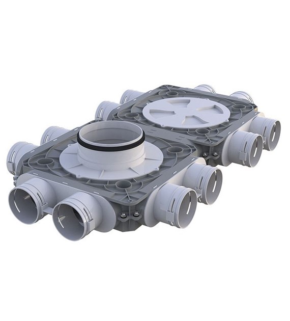 Rozdzielacz podwójny 12- króćcowy, 12x75/160 mm FlexiVent VENTS