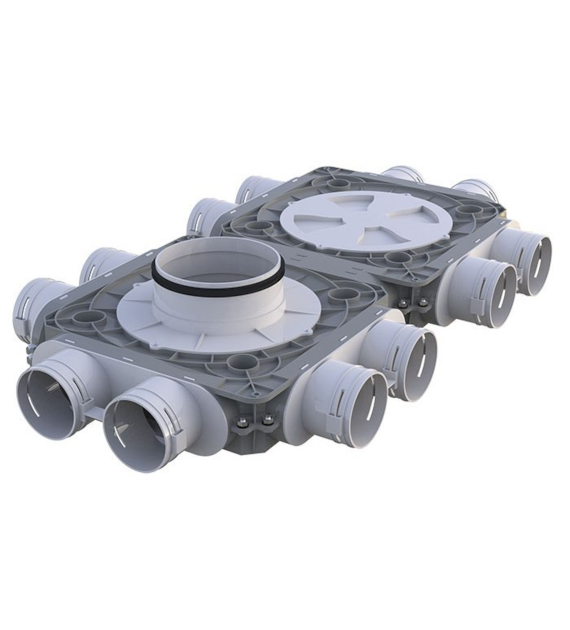 Rozdzielacz podwójny 12- króćcowy, 12x75/160 mm FlexiVent VENTS