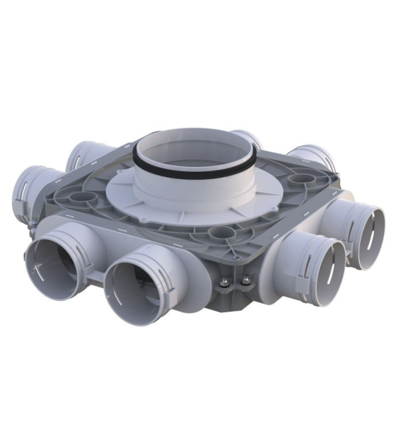 Rozdzielacz 8- króćcowy, 8x75/160 mm FlexiVent VENTS