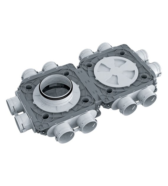 Rozdzielacz podwójny 12- króćcowy, 12x75/200 mm FlexiVent VENTS