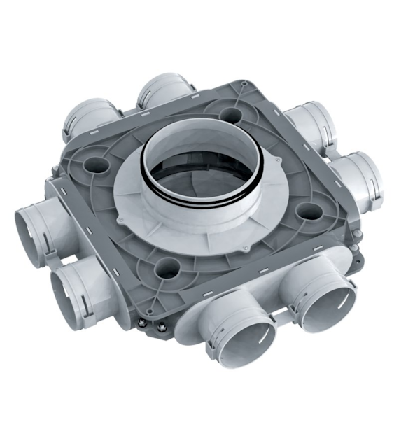 Rozdzielacz 8- króćcowy, 8x75/200 mm FlexiVent VENTS