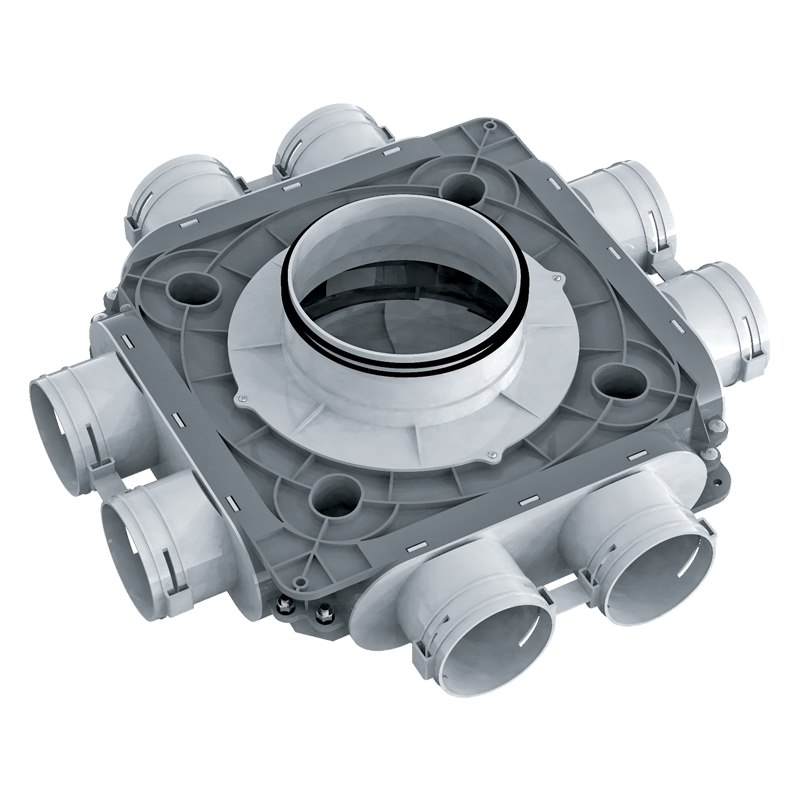 Rozdzielacz 8- króćcowy, 8x75/200 mm FlexiVent VENTS