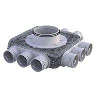 Rozdzielacz 9-króćcowy, przyłącza DN75 potrójne, 9x75/200 mm VENTS