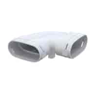 Kolano poziome 90 stopni do systemu płaskiego 52x117 mm VENTS