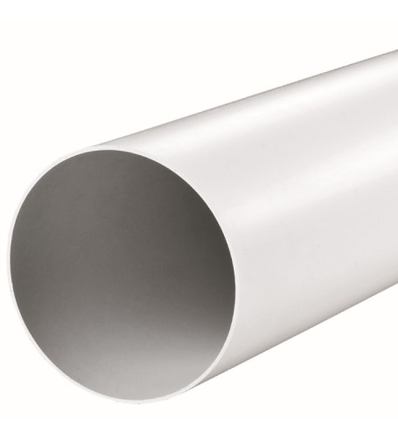 Kanał okrągły fi 125 mm, długość 0,5 mb, biały VENTS