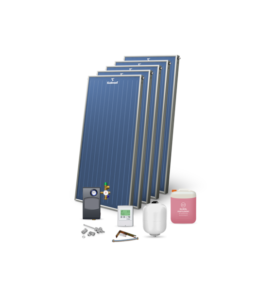 Zestaw solarny 5x KSG 21 GT (pakiet instalacyjny Al, bez
wymiennika c.w.u.) GALMET