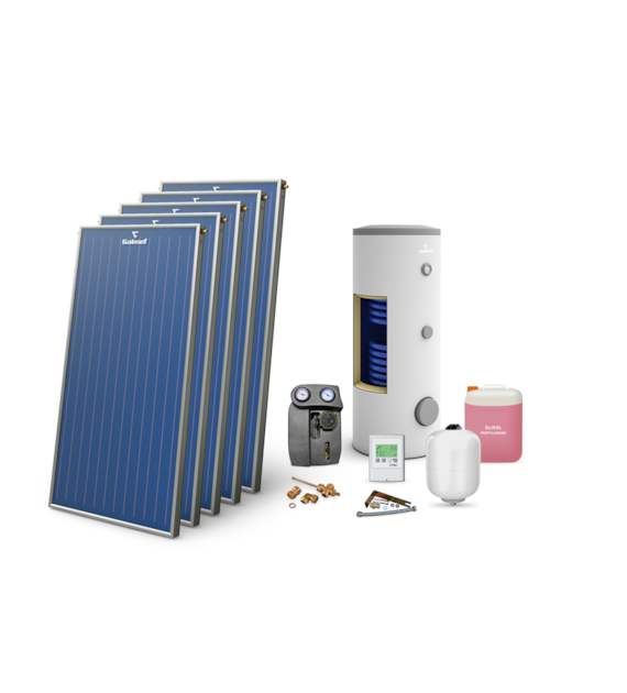 Zestaw Premium MAXI PLUS 5xKSG 21 Premium GT, pakiet instalacyjny Cu, wymiennik c.w.u. SGW(S)B Tower Biwal 500 GALMET