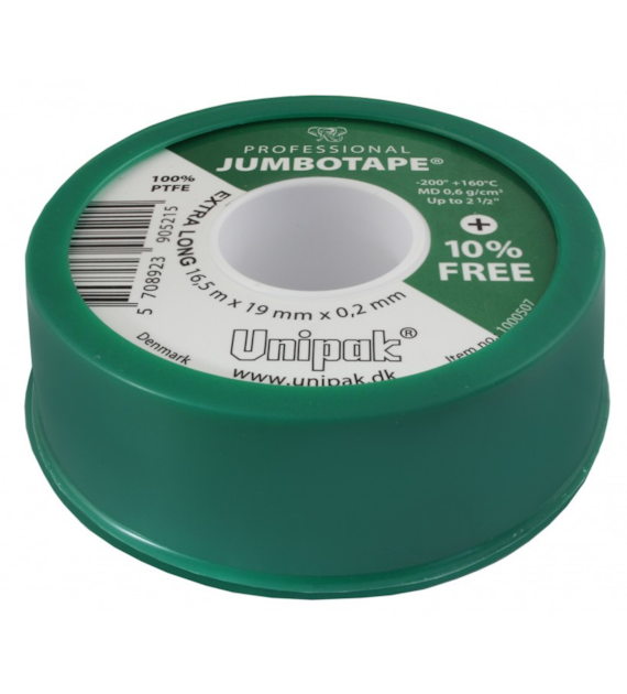 Taśma teflonowa 16,5mx19x0,2 JUMBOTAPE UNIPAK