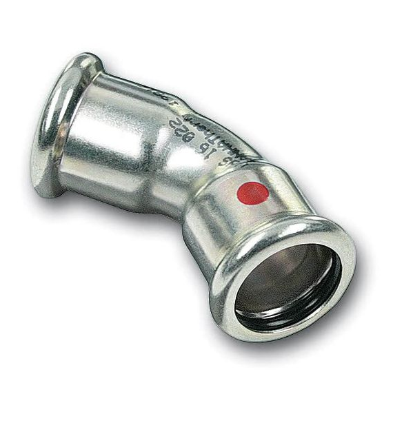 Kolano, łuk 45° Steel - 35x35 SanhaTherm 24000 SANHA
