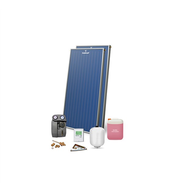 Zestaw PREMIUM solarny 2x KSG 21 GT (pakiet instalacyjny Cu, bez
wymiennika c.w.u.) GALMET