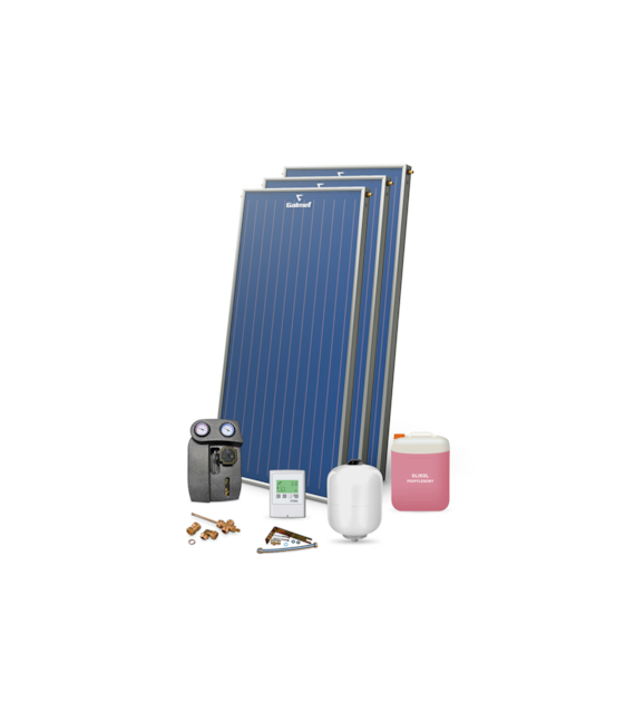 Zestaw PREMIUM solarny 3x KSG 21 GT (pakiet instalacyjny Cu, bez
wymiennika c.w.u.) GALMET