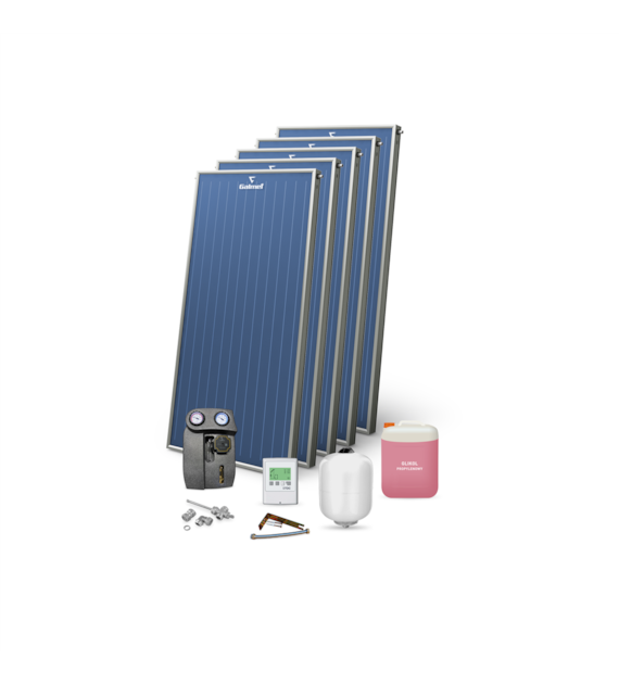 Zestaw PREMIUM solarny 5x KSG 21 GT (pakiet instalacyjny Cu, bez
wymiennika c.w.u.) GALMET