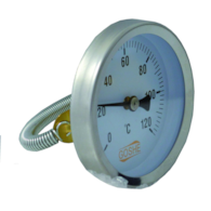 Termometr opaskowy tarczowy średnica 63 mm temperatura 0-120'C GOSHE