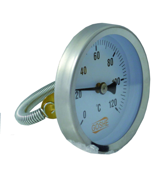 Termometr opaskowy tarczowy średnica 63 mm temperatura 0-120'C GOSHE