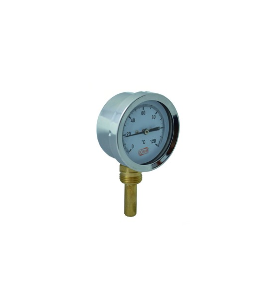 Termometr tarczowy 63 RADIALNY 120'C podejście od dołu 1/2  ( DN15 ) GOSHE