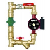 Pompa obiegowa 25-60, z zaworem różnicowym 1  ZZR1X60ZGPA  FERRO