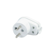 Wtyczka kątowa z uziemieniem 16A 250V biała WT-16 BI TIMEX
