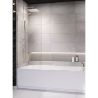 Modo New PNJ II 60 Chrom /Przejrzyste Rozmiar 600x1500 Kolor profili chrome Wariant szkła transparent Grubość szkła 8mm RADAWAY