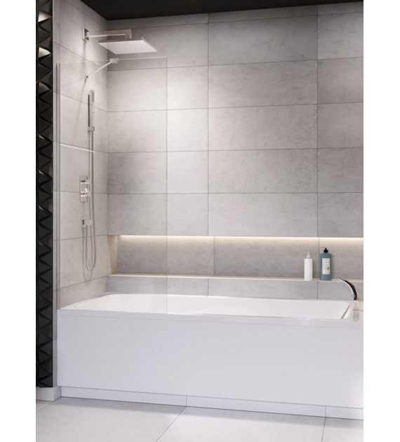 Modo New PNJ II 60 Chrom /Przejrzyste Rozmiar 600x1500 Kolor profili chrome Wariant szkła transparent Grubość szkła 8mm RADAWAY