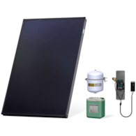 Zestaw solarny Komfort HX00-1KS2600.X001 Zestaw solarny Komfort  dla 1-3 osób: kolektor słoneczny KS2600 (1 szt.), zespół pompowy ALEX HX10 MS (ze sterownikiem MiniSOL) HEWALEX