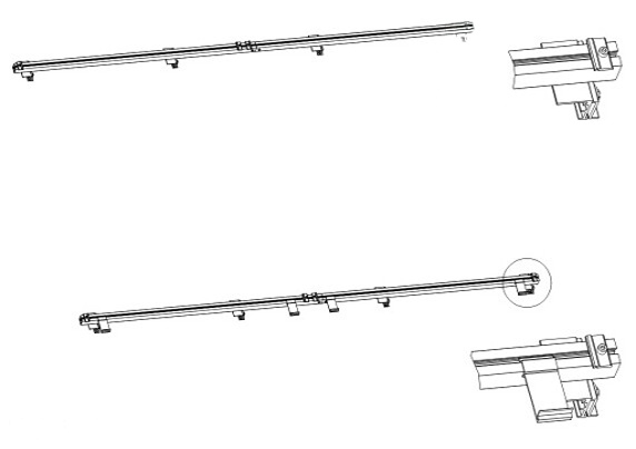 Uchwyt KS2100-2B-R100.U401 na dach nachylony od 30° – rąbek R100 HEWALEX