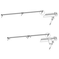Uchwyt KS2600-1R-S250 Uchwyt na dach nachylony od 30° – śruba dwugwintowa S250 HEWALEX
